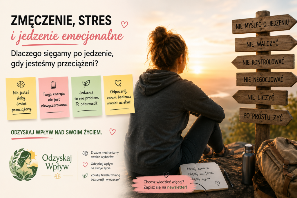 Zmęczenie, stres i jedzenie emocjonalne — dlaczego sięgamy po jedzenie, gdy jesteśmy przeciążeni?